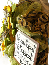 Load image into Gallery viewer, Thankful Blessed and Kind of a Mess Wreath