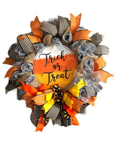 Load image into Gallery viewer, Trick or Treat Wreath Halloween Wreath Halloween Decor