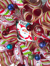 Load image into Gallery viewer, Merry Christmas Wreath Santa and Mrs Clause Christmas Decor