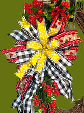 Load image into Gallery viewer, Ladybug Grapevine Oval Wreath