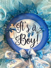 Load image into Gallery viewer, It’s a Boy Baby Shower Gift Baby Wreath Baby Shower Decor