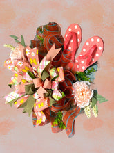 Load image into Gallery viewer, Flip Flop Spring Summer Peach Wreath