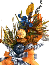 Load image into Gallery viewer, Falling Leaves & Pumpkins Fall Wreath, Thanksgiving Wreath, Fall Decor