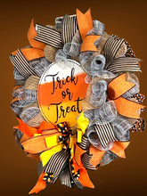 Load image into Gallery viewer, Trick or Treat Wreath Halloween Wreath Halloween Decor