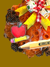 Load image into Gallery viewer, Welcome Back Classroom Wreath, Teacher Wreath, School Decor, Teacher Gift