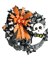 Load image into Gallery viewer, BOO Halloween Wreath Ghost Wreath Halloween Decor