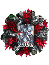 Load image into Gallery viewer, Horror Squad Halloween Wreath Scary Wreath Halloween Decor