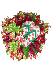 Load image into Gallery viewer, Strawberry Flip Flop Summer Spring Wreath