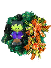 Load image into Gallery viewer, Halloween Frankie Wreath Halloween Decor