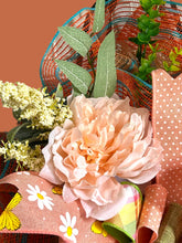 Load image into Gallery viewer, Flip Flop Spring Summer Peach Wreath