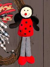 Load image into Gallery viewer, Ladybug Grapevine Oval Wreath