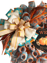 Load image into Gallery viewer, Welcome to Our Home Fall Wreath, Thanksgiving Wreath, Autumn Decor