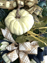 Load image into Gallery viewer, Fall Swag, Pumpkin Swag, Fall Decor, Thanksgiving Decor, Autumn Decor