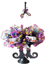 Load image into Gallery viewer, Whimsical Witch Leg Wreath Halloween Decor