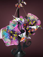 Load image into Gallery viewer, Whimsical Witch Leg Wreath Halloween Decor