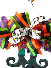 Load image into Gallery viewer, Witch Leg Wreath Halloween Wreath Halloween Decor