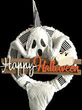 Load image into Gallery viewer, Ghost Wreath, Happy Halloween Wreath, Halloween Decor