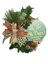 Load image into Gallery viewer, Oh Deer Christmas is Here, Christmas Wreath, Deer Christmas, Christmas Decor