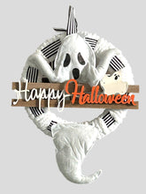 Load image into Gallery viewer, Ghost Wreath, Happy Halloween Wreath, Halloween Decor