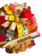 Load image into Gallery viewer, Welcome Back Classroom Wreath, Teacher Wreath, Teacher Gift