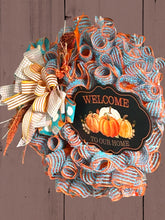 Load image into Gallery viewer, Welcome to Our Home Fall Wreath, Thanksgiving Wreath, Autumn Decor