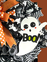 Load image into Gallery viewer, BOO Halloween Wreath Ghost Wreath Halloween Decor