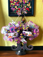 Load image into Gallery viewer, Whimsical Witch Leg Wreath Halloween Decor