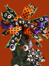 Load image into Gallery viewer, Creepy Eyes Witch Wreath Halloween Decor Witch Hat Wreath