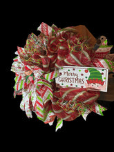 Load image into Gallery viewer, Merry Christmas Elf Wreath