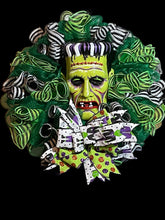 Load image into Gallery viewer, Vintage Frankenstein Monster Wreath Halloween Decor Halloween Wreath