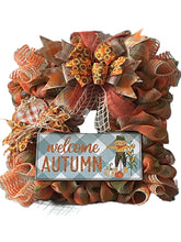 Load image into Gallery viewer, Welcome Autumn Wreath, Fall Wreath