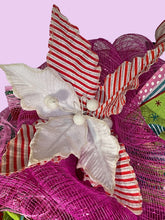 Load image into Gallery viewer, Pink Christmas Elf Wreath Christmas Decor