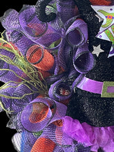 Load image into Gallery viewer, Witch Halloween Wreath
