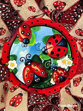 Load image into Gallery viewer, Ladybug Wreath
