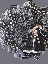 Load image into Gallery viewer, Fabric Witch Halloween Wreath