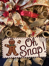 Load image into Gallery viewer, Gingerbread Oh Snap Christmas Wreath
