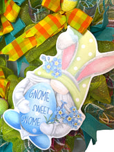 Load image into Gallery viewer, Gnome Sweet Gnome Bunny Easter Wreath
