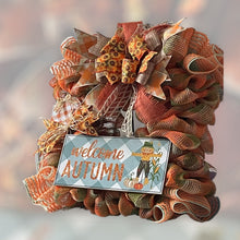 Load image into Gallery viewer, Welcome Autumn Wreath, Fall Wreath