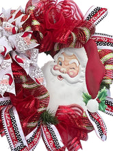 Load image into Gallery viewer, Santa Merry Christmas Wreath