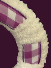 Load image into Gallery viewer, Ribbon and Yarn Easter Bunny Wreath