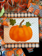 Load image into Gallery viewer, Fall Pumpkin Wreath, Thanksgiving Wreath, Fall Wreath. Autumn Decor