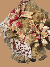 Load image into Gallery viewer, Gingerbread Oh Snap Christmas Wreath
