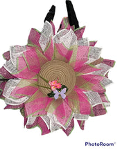 Load image into Gallery viewer, Petal Flower Wreath Pink and Green