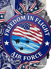 Load image into Gallery viewer, Freedom in Flight Air Force Wreath