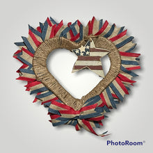 Load image into Gallery viewer, Heart Patriotic Wreath