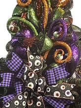 Load image into Gallery viewer, Halloween Spooky Eyes Witch Hat Wreath