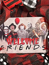 Load image into Gallery viewer, Welcome Friends Halloween Wreath