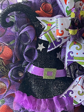 Load image into Gallery viewer, Witch Halloween Wreath