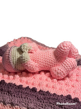 Load image into Gallery viewer, Baby Blanket and Doll Set Baby Shower Gift Baby Girl Gift