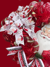 Load image into Gallery viewer, Santa Merry Christmas Wreath